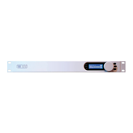 User Manuals: BW Broadcast DSPXmini-FM Audio Processor