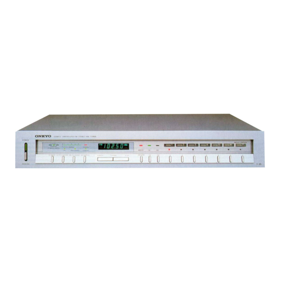 Onkyo T-35 Service Manual