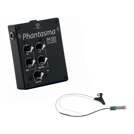 acus Phantasma User Manual