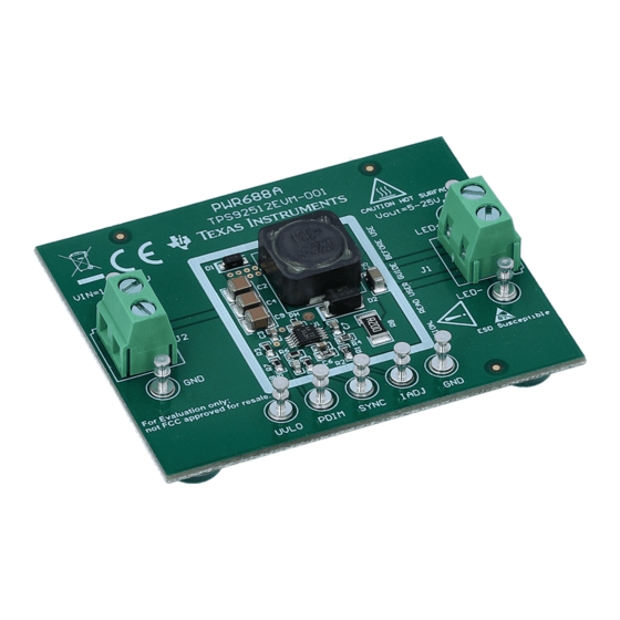 Texas Instruments TPS92512EVM-001 User Manual