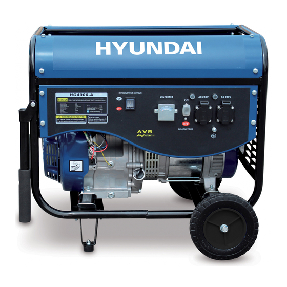 Hyundai HG4000-A Original Instructions Manual