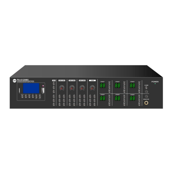 CMX PA-6120MX Installation And Operation Manual