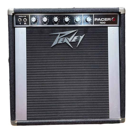Peavey Pacer 100 Owner's Manual