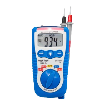 PeakTech 1020 Operation Manual