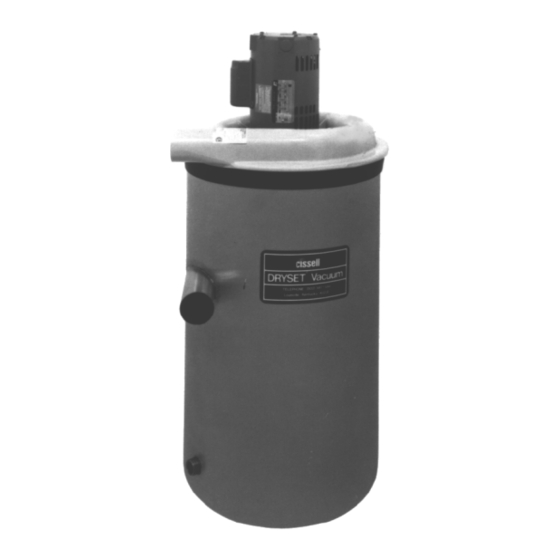 Cissell DRYSETS Manual