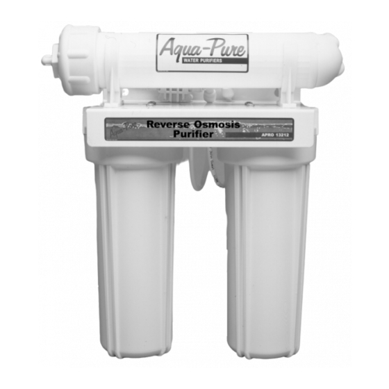 aqua-pure APRO13212 Installation And Operating Instructions Manual