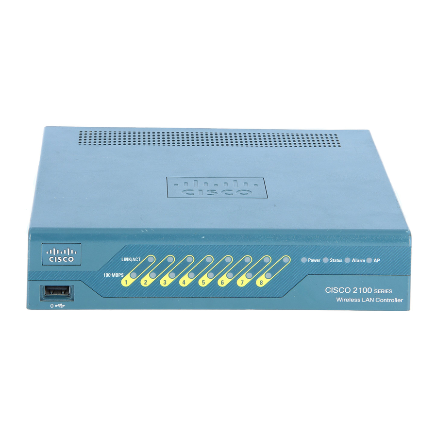 Cisco 2100 Series Wireless LAN Controller Manuals