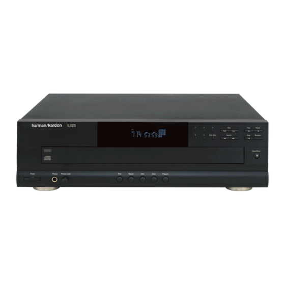 Harman Kardon FL 8370 Owner's Manual