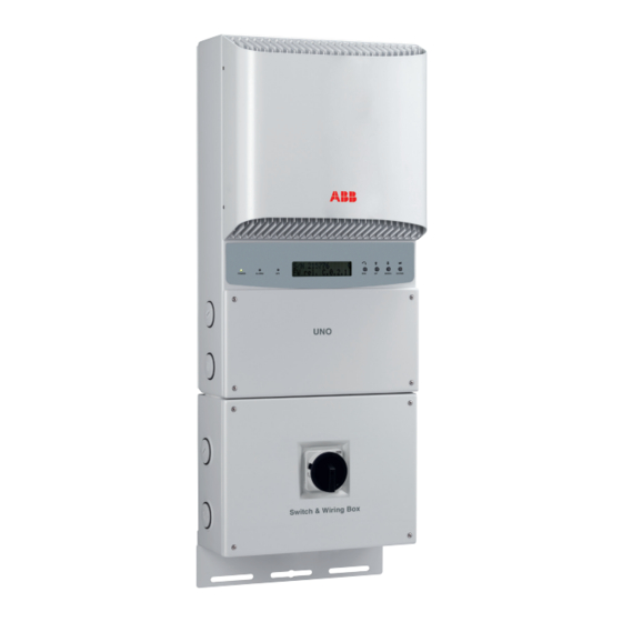 ABB PVI-3.0-OUTD-US Quick Installation Manual