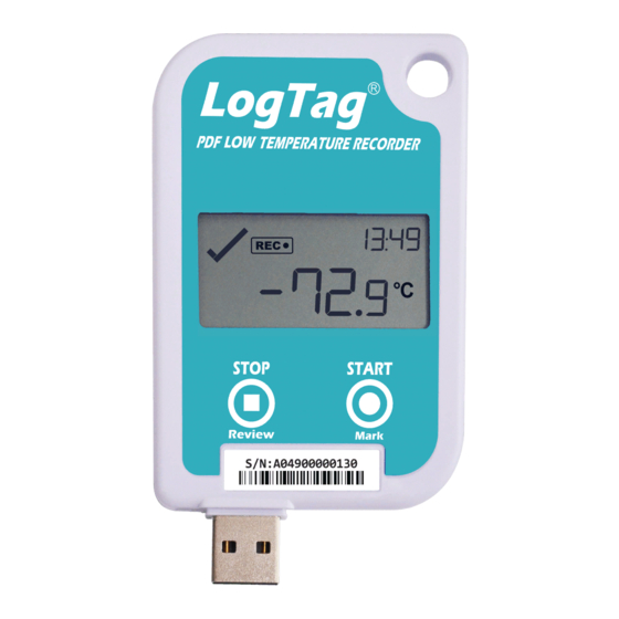 LogTag UTREL-16F Quick Start Manual