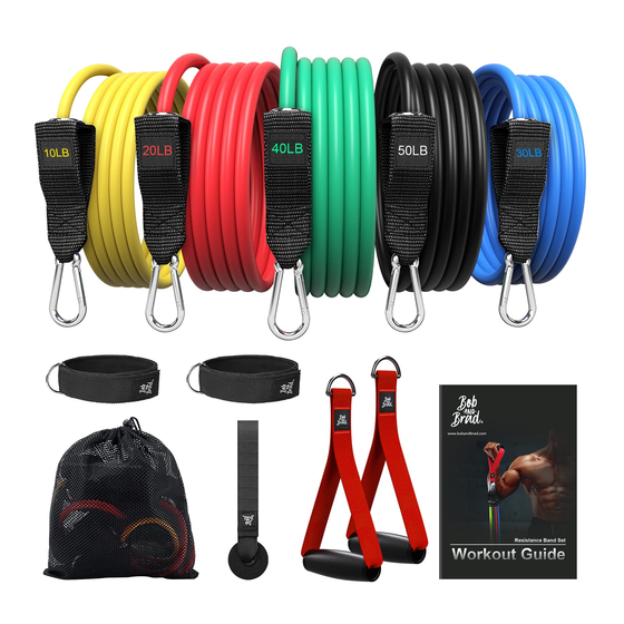 Bob and Brad Resistance Bands Set Workout Manual