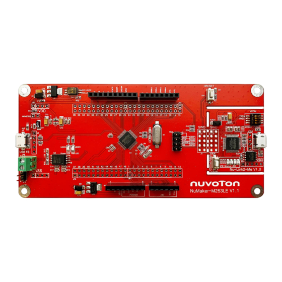 Nuvoton NuMicro NuMaker-M253LE User Manual