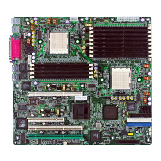 MSI K8D Master3-133 FA4R Server Board Manuals