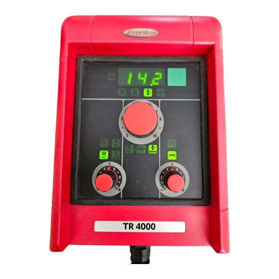 Fronius TR 4000 Operating Instructions Manual