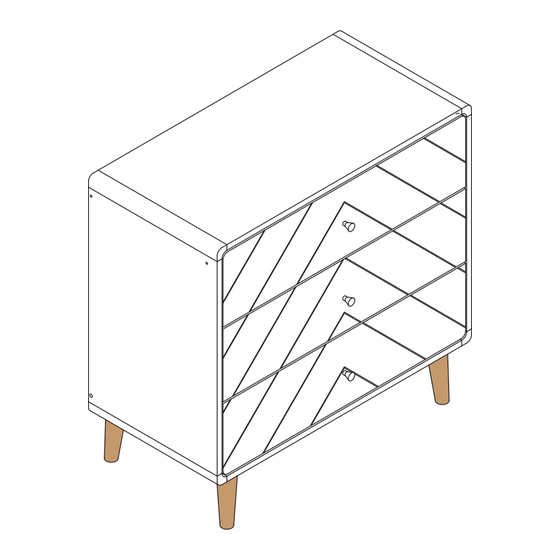 Seconique DIXIE 3 DRAWER CHEST Assembly Instructions Manual