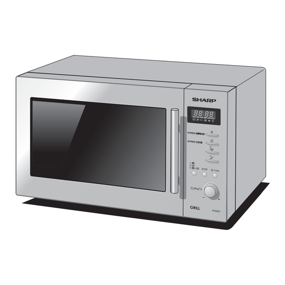 Sharp R-65ST Operation Manual With Cookbook