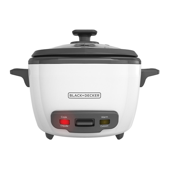 BLACK+DECKER RC5280 Rice Cooker Manuals