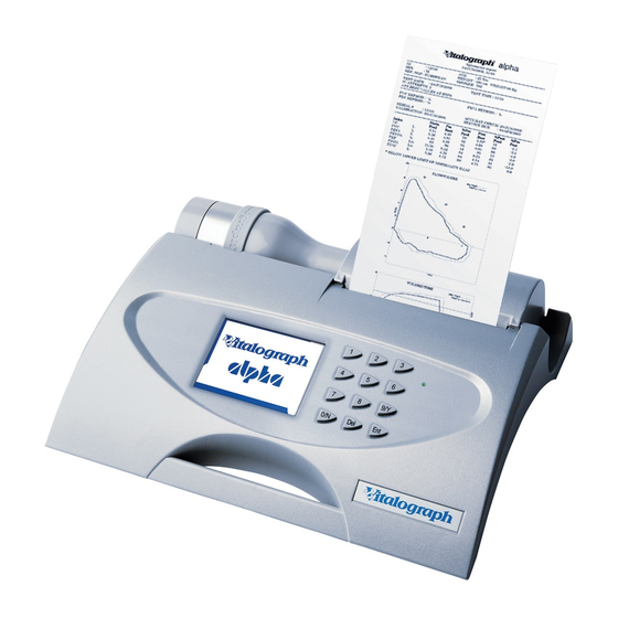 Vitalograph alpha 6000 User Manual