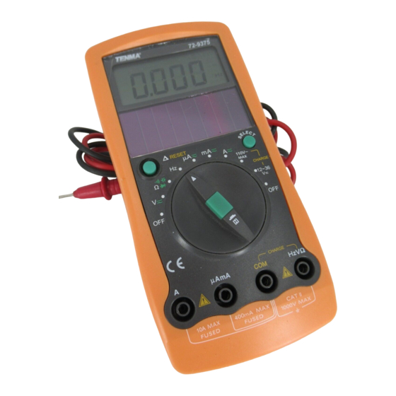 Tenma 72-9375 Operating Manual