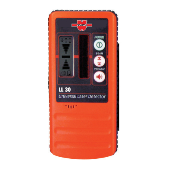 Würth LL 30 Operating Instructions Manual
