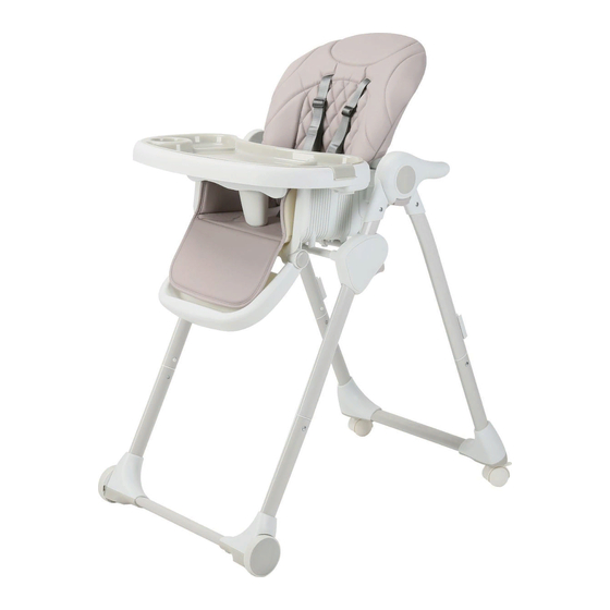 KIKKA BOO LITTLE TASTER Opal Highchair Manuals