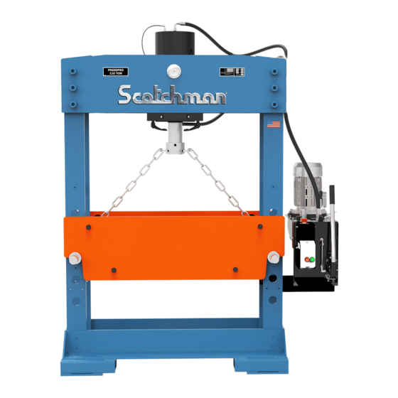 Scotchman PRESSPRO 110 Operator's Manual