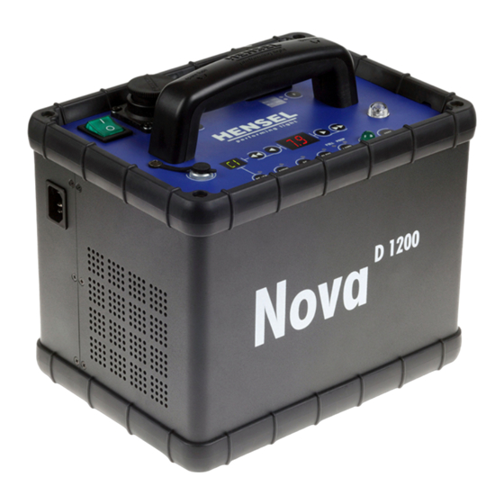 Hensel Nova D 1200 User Manual