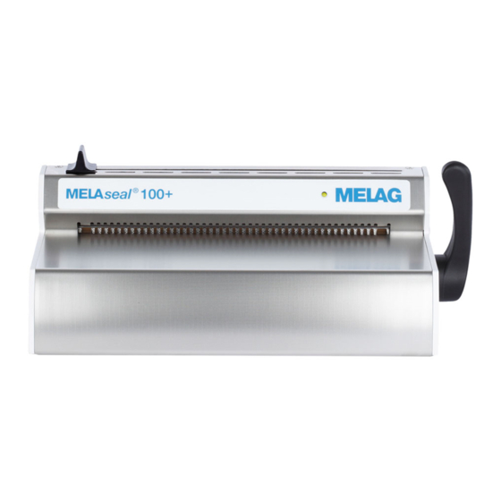 MELAG MELAseal 100+ Operating Manual