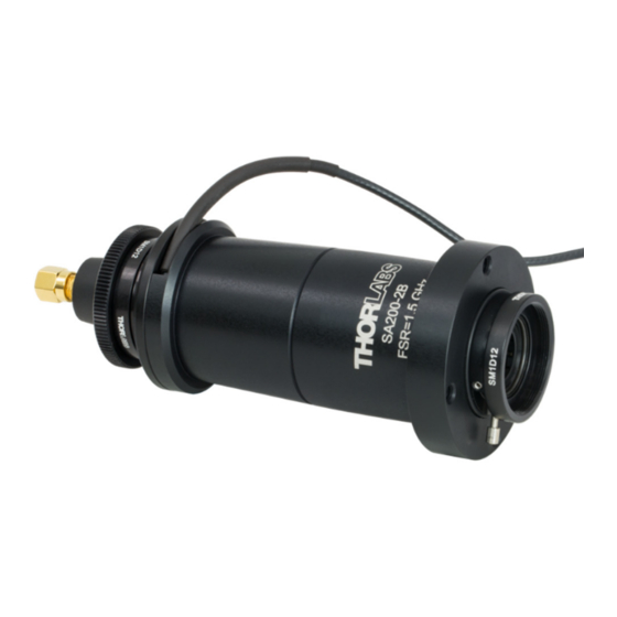 THORLABS SA200 Series Manual