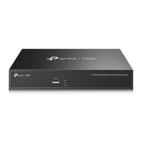 TP-Link VIGI NVR1008 V1 Quick Installation Manual
