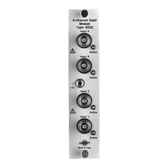 BRUEL & KJAER 3028 Microphone Module Manuals