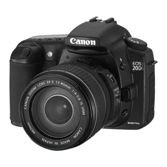 Canon EOS 20D Instruction Manual
