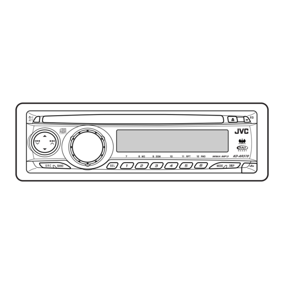 JVC G320 - KD Radio / CD Instructions Manual