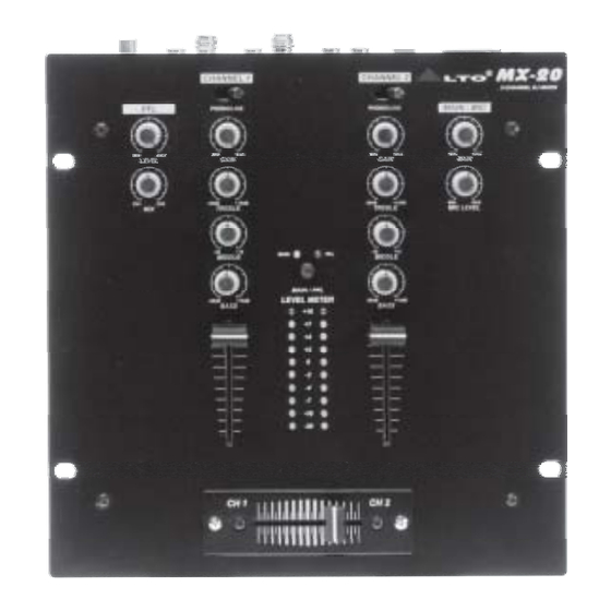 Alto MX-20 User Manual