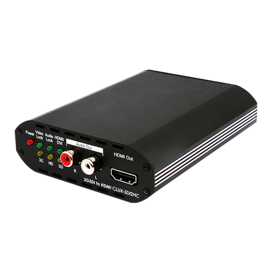 Cypress CLUX-SDI2HC Operation Manual