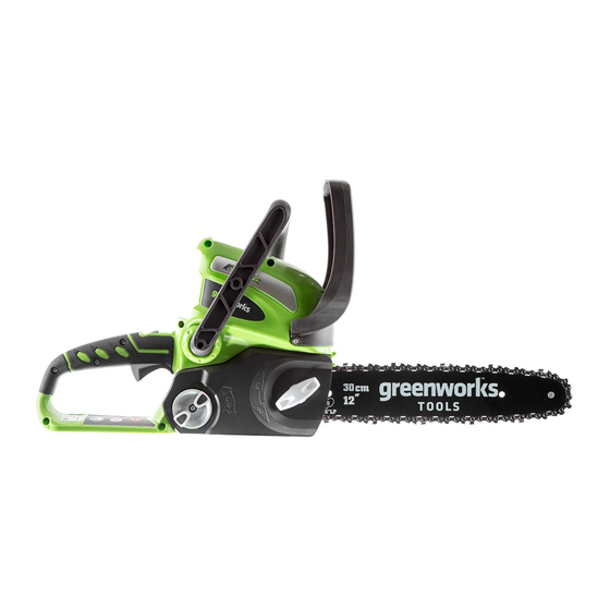 GreenWorks G40CS30 20117UA Operator's Manual