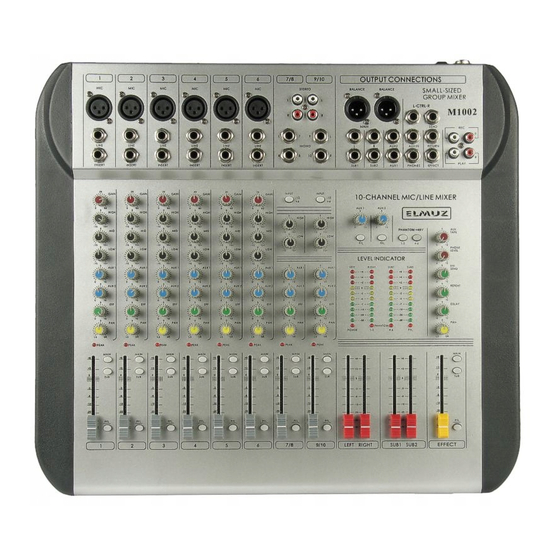 Elmuz M-1002 Manuals