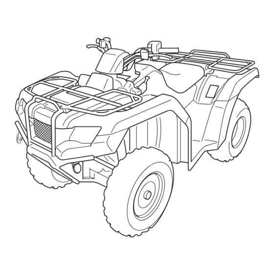 TRX FOURTRAX RANCHER 2019 Owner's Manual