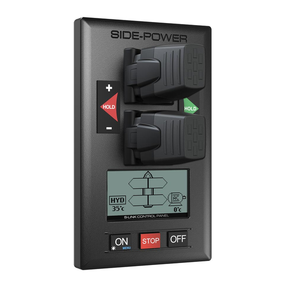 Side-Power S-linkControl Panel PJC222 Manuals