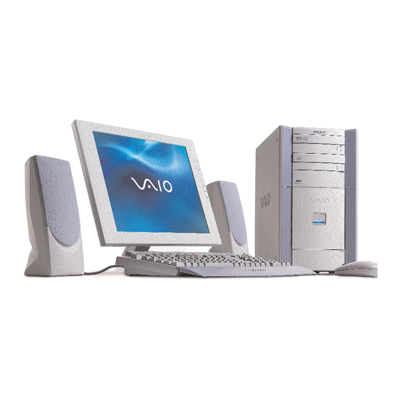 Sony VAIO Digital Studio PCV-RX860 Specifications