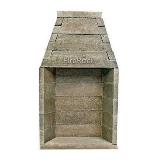 FireRock  RUMFORD Installation, Specification And Operation Manual