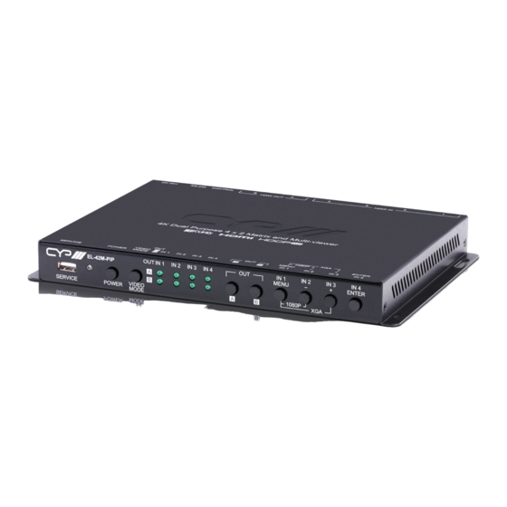 User Manuals: CYP EL-42M-PIP HDMI Matrix Switcher
