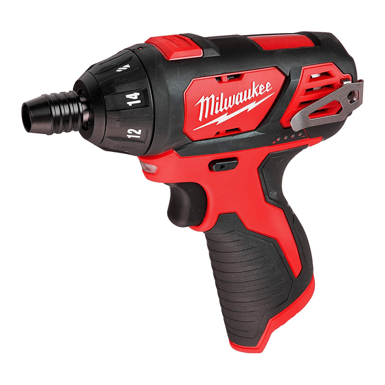 Milwaukee M12 2401-20 Operator's Manual