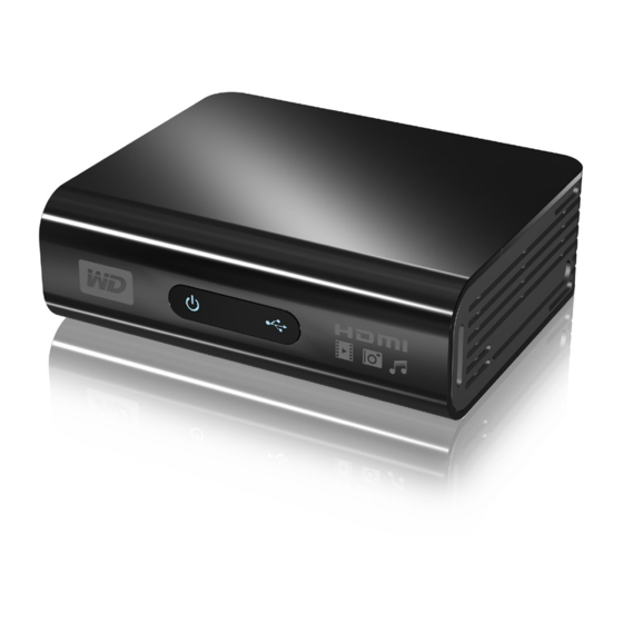 Western Digital WDAVN00B - TV HD Media Player Manuals