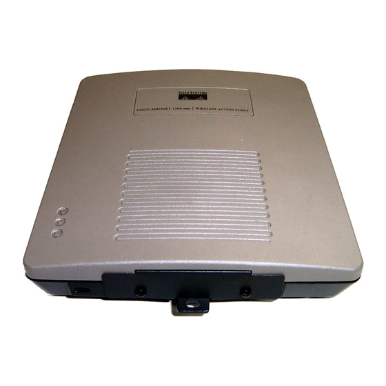 Cisco Aironet AIR-AP1200 Hardware Installation Manual