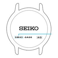 Seiko 3M22 Instructions Manual
