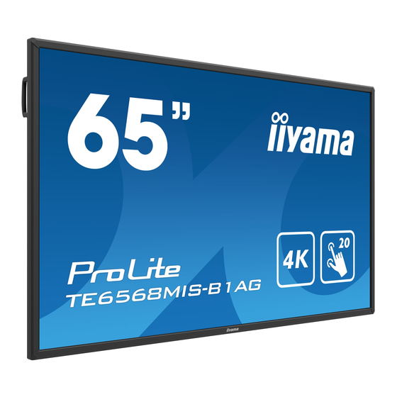 Iiyama ProLite TE6568MIS User Manual