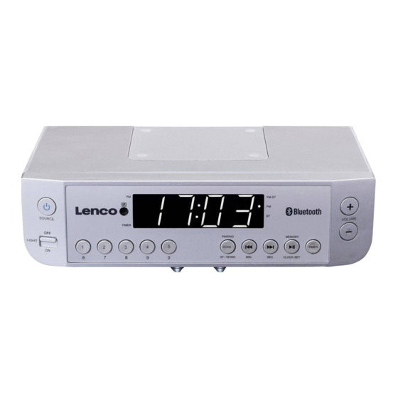 LENCO KCR-100 User Manual