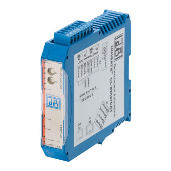 DEUTSCHMANN AUTOMATION UNIGATE CL EtherCAT Instruction Manual