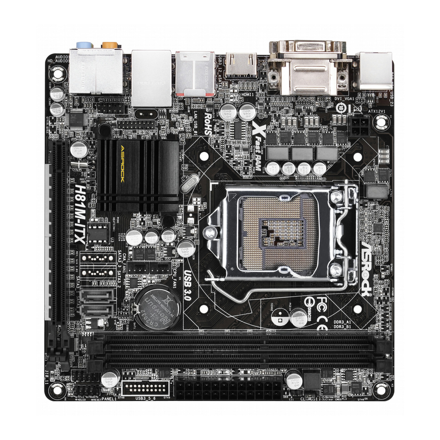 ASROCK H81M-ITX User Manual